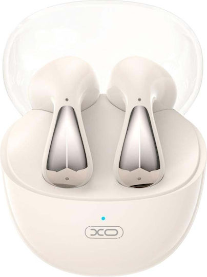 XO X32 Space Bus Earbud Bluetooth Handsfree Earphones with Charging Case Beige view 2