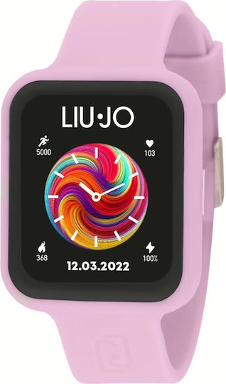 Liu Jo Voice Fancy Stainless Steel 42mm Smartwatch with Heart Rate Monitor (Purple) view 2