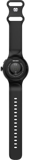 LinWear La24 Smartwatch with Heart Rate Monitor (Black) view 3