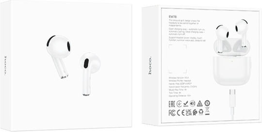 Hoco EW78 Earbud Bluetooth Handsfree Earphones with Charging Case White view 2