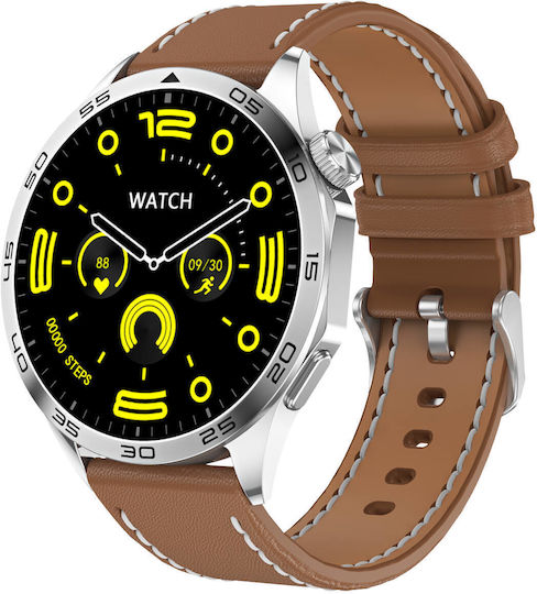 Microwear Smartwatch with Heart Rate Monitor (Brown)