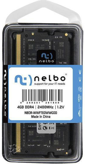 Nelbo DDR4 with Module 1x4GB and Speed 2400 for Laptop DWXLDGBBM