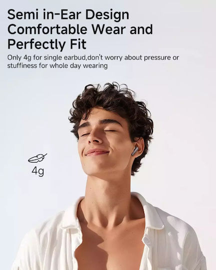 QCY Ailypods Clear In-ear Bluetooth Handsfree Earphones with Charging Case Black vue 6