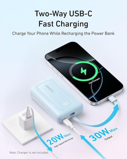 Anker Zolo Power Bank 10000mAh 30W with USB-C Port Black view 5