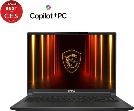 MSI Stealth A16 AI+ A3XWHG 16" OLED QHD+ 240Hz (Ryzen AI 300 Series-9 HX 370/32GB/1TB SSD/GeForce RTX 5070 Ti/W11 Home) (International English Keyboard) view 2