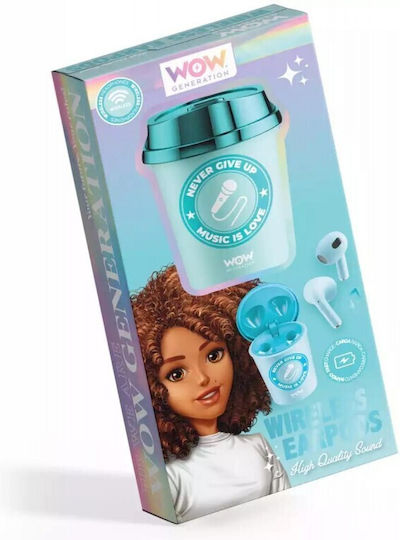 WOW Generation In-ear Bluetooth Handsfree Earphones with Charging Case Turquoise view 2