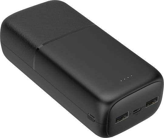Akashi ALTPB30COMPBL Power Bank 30000mAh 18W with 2 USB-A Ports and USB-C Port Power Delivery / Quick Charge 3.0 Black view 1