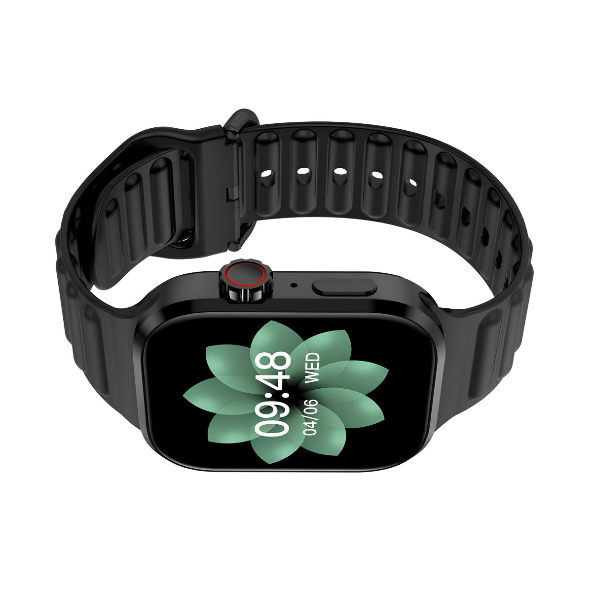 Ledwood Smartwatch with Pedometer Heart Rate Sensor Black Large vista 3