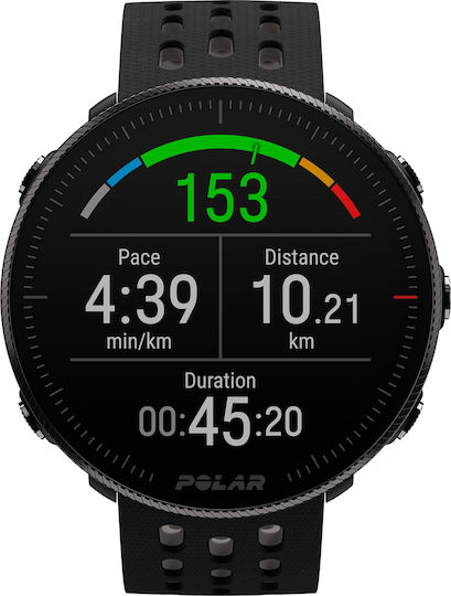 Polar Vantage M2 Aluminium 46mm Waterproof Smartwatch with Heart Rate Monitor (Black) view 1