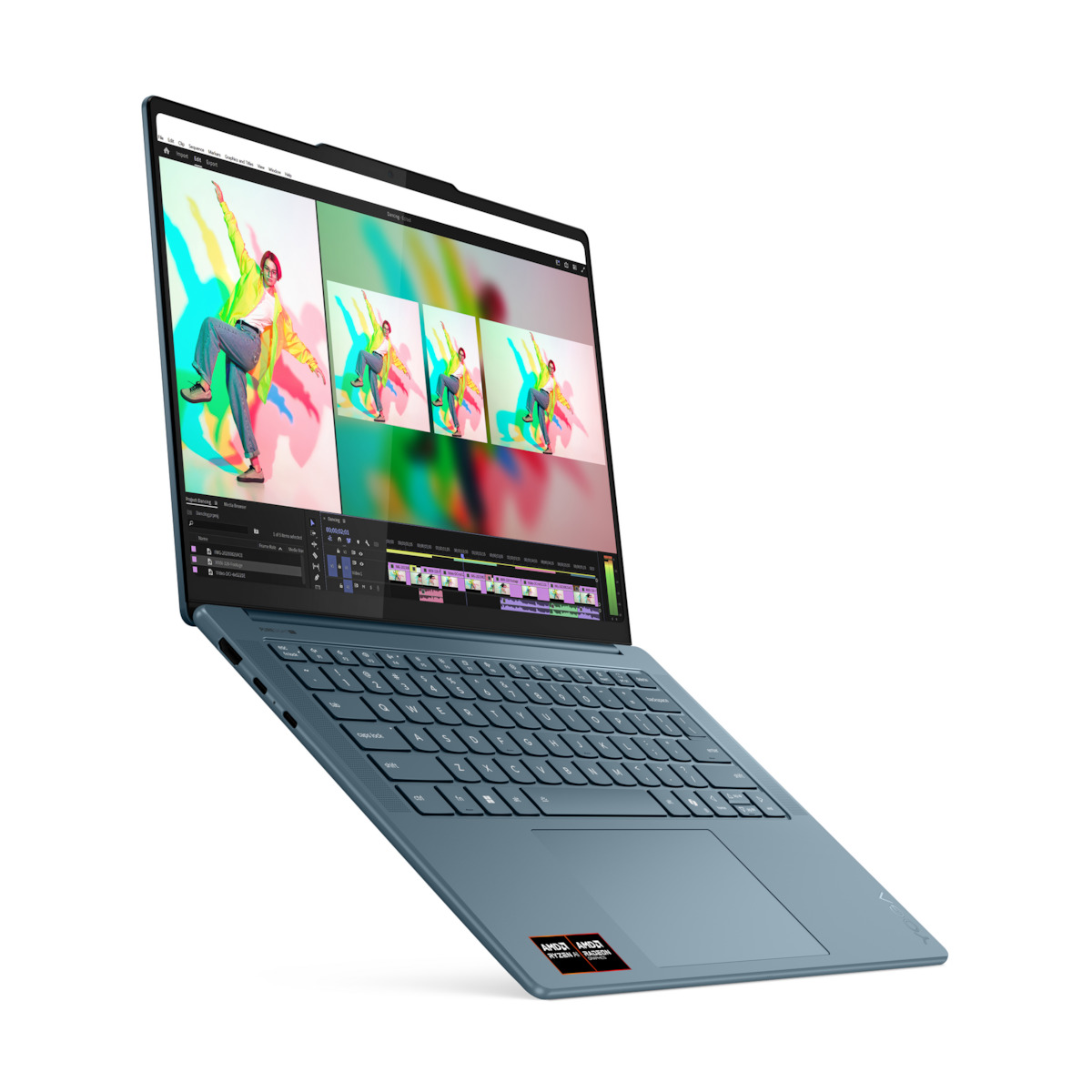Lenovo Yoga Pro 7 14ASP9 14.5" OLED (Ryzen AI 300 Series-9 365/32GB/1TB SSD/W11 Home) Tidal Teal (GR Keyboard) view 2