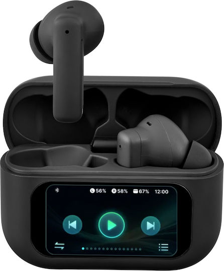 Streetz T600 In-ear Bluetooth Handsfree Earphones with Charging Case Black view 1