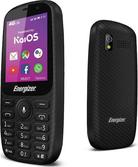 Energizer Energy E241S Dual SIM (2GB) Mobile with Buttons Black view 4