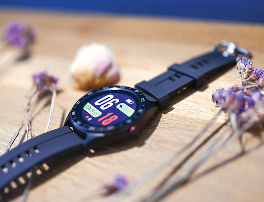 Livoo TEC610 Aluminium Waterproof Smartwatch with Heart Rate Monitor (Black) view 7