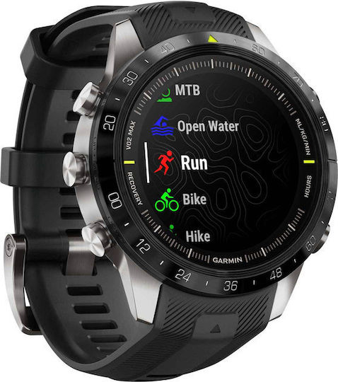 Garmin MARQ Athlete (Gen 2) Titanium 46mm Waterproof Smartwatch with Heart Rate Monitor (Black) view 4