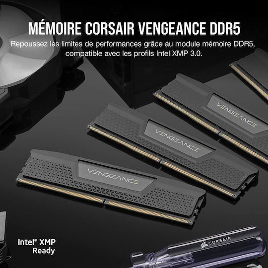 Corsair Vengeance RGB DDR5 32GB RAM with 2x16GB Modules and Speed 6000 for Desktop CMH32GX5M2B6000C30 view 9