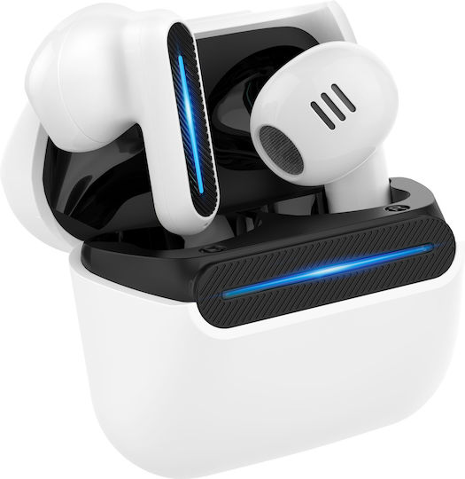 Yenkee YHP 06BT WE Evepods Earbud Bluetooth Handsfree Earphones with Charging Case White