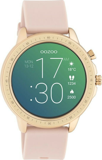 Oozoo Q00324 45mm Smartwatch with Heart Rate Monitor (Rose Gold) view 2