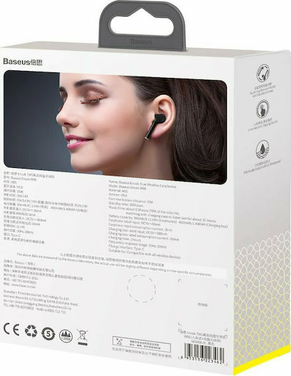 Baseus W06 In-ear Bluetooth Handsfree Earphones with Sweat Resistance and Charging Case Black vista 6