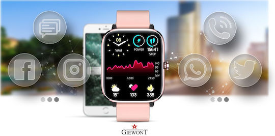 Giewont 230-1 Smartwatch with Heart Rate Monitor (Pink) view 5