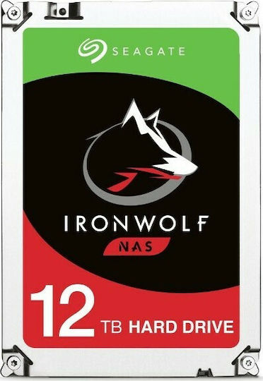 Seagate IronWolf Nas 12TB HDD Hard Drive 3.5" SATA III 7200rpm with 256MB Cache for NAS ST12000VN0008 vue 7