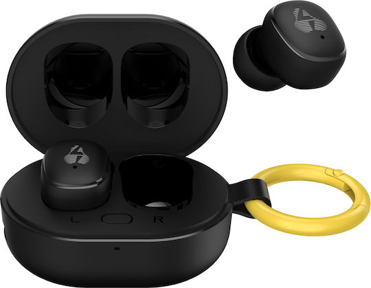 Powertech PT-1392 In-ear Bluetooth Handsfree Earphones with Sweat Resistance and Charging Case Black
