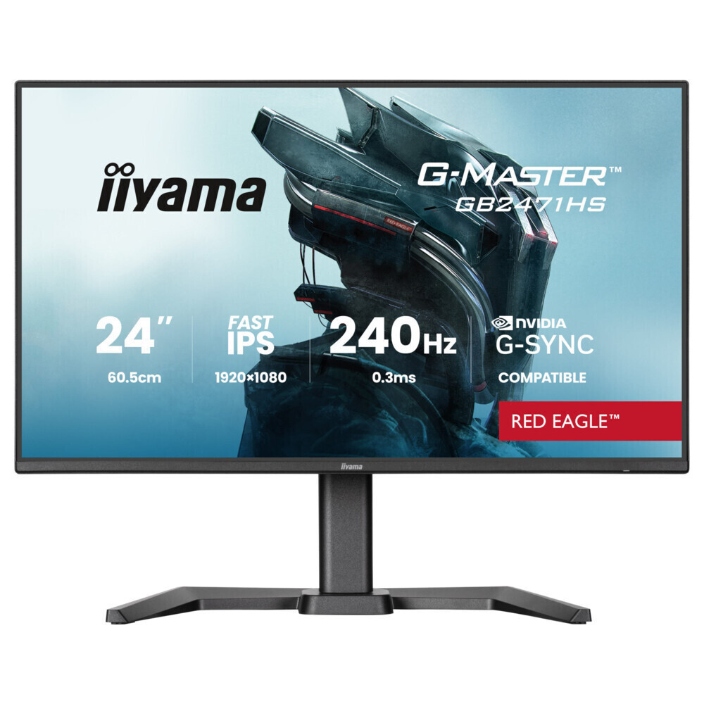 Iiyama G-Master Red Eagle IPS HDR Monitor 23.8" FHD 1920x1080 240Hz view 3