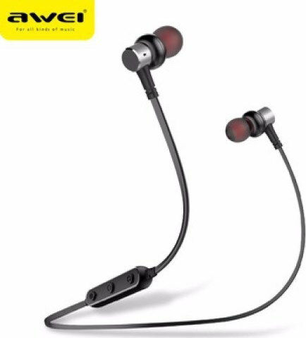 Awei B923BL In-ear Bluetooth Handsfree Earphones with Sweat Resistance Gray view 2