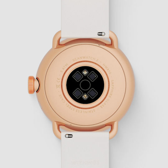 Withings ScanWatch 2 Stainless Steel 38mm Waterproof with Heart Rate Monitor (Sand) view 5