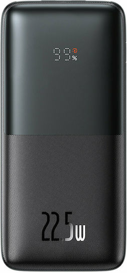 Baseus Bipow Pro Power Bank 10000mAh 22.5W with 2 USB-A Ports and USB-C Port Black