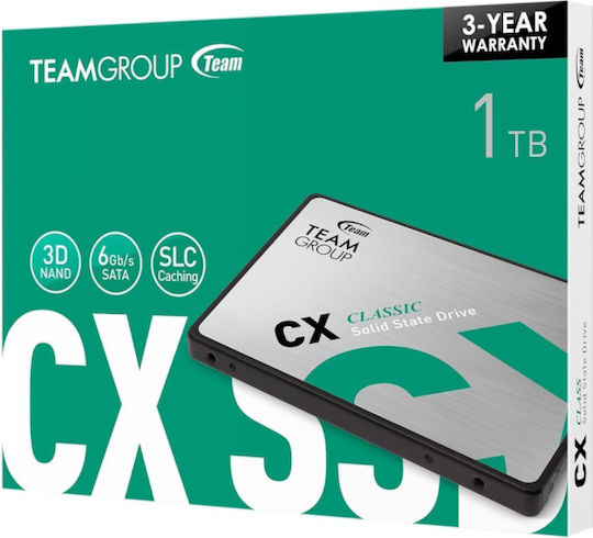 TeamGroup CX2 SSD 1TB 2.5'' Type with SATA III Connection T253X6001T0C101 view 5