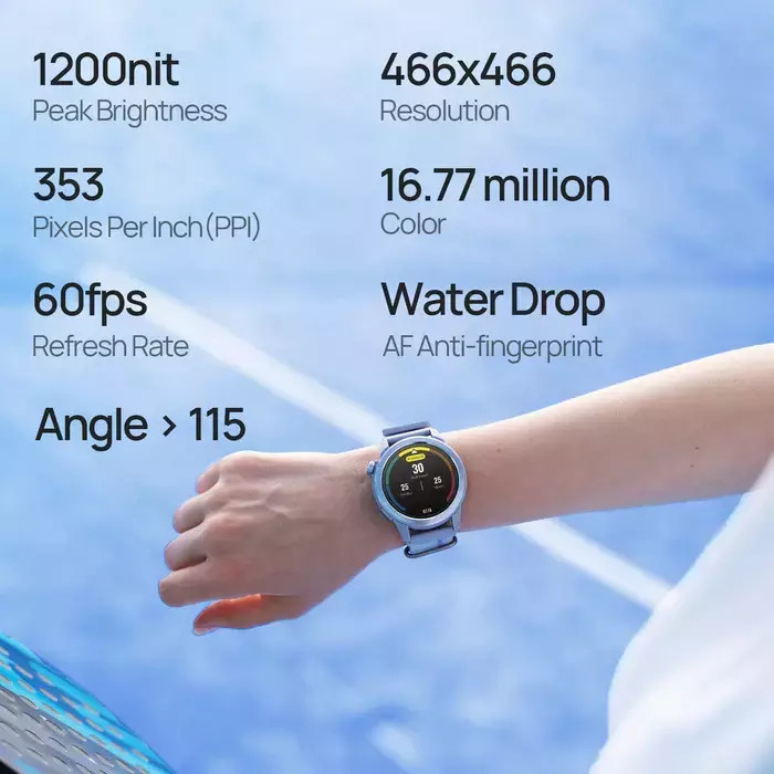 Mibro GS Active2 Waterproof Smartwatch with Heart Rate Monitor (Dark Gray) view 6