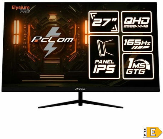 PcCom Elysium Pro 27" QHD 2560x1440 IPS Gaming Monitor 165Hz with 1ms GTG Response Time view 2