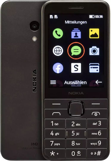Nokia 235 4G (2024) Dual SIM (125MB/125MB) Mobile with Buttons Black view 5
