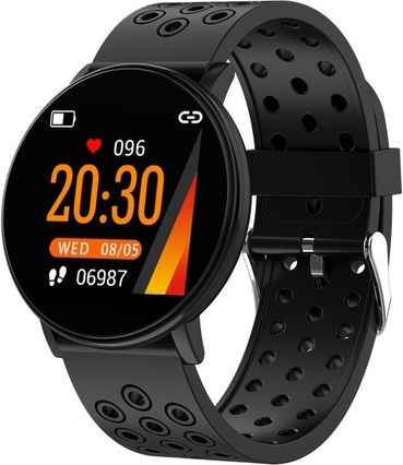 Pyramid International I7 46mm Smartwatch with Heart Rate Monitor (Black)