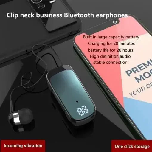 Takemore TM-K65 In-ear Bluetooth Handsfree Earphone Black view 5