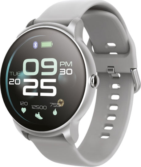 Forever Forevive 2 SB-330 Smartwatch with Heart Rate Monitor (Silver) view 4