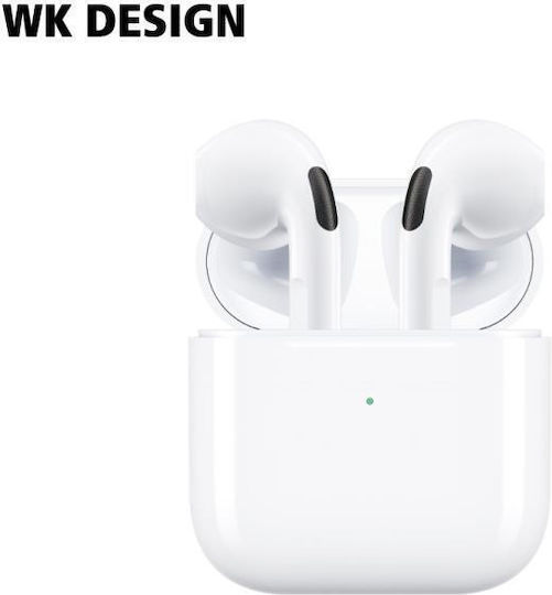WK V04 In-ear Bluetooth Handsfree Earphones with Charging Case White view 1