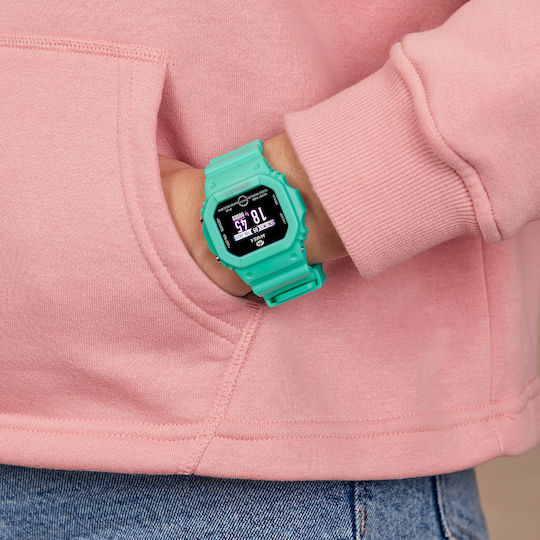 Marea B60002 47mm Smartwatch with Heart Rate Monitor (Turquoise) view 2