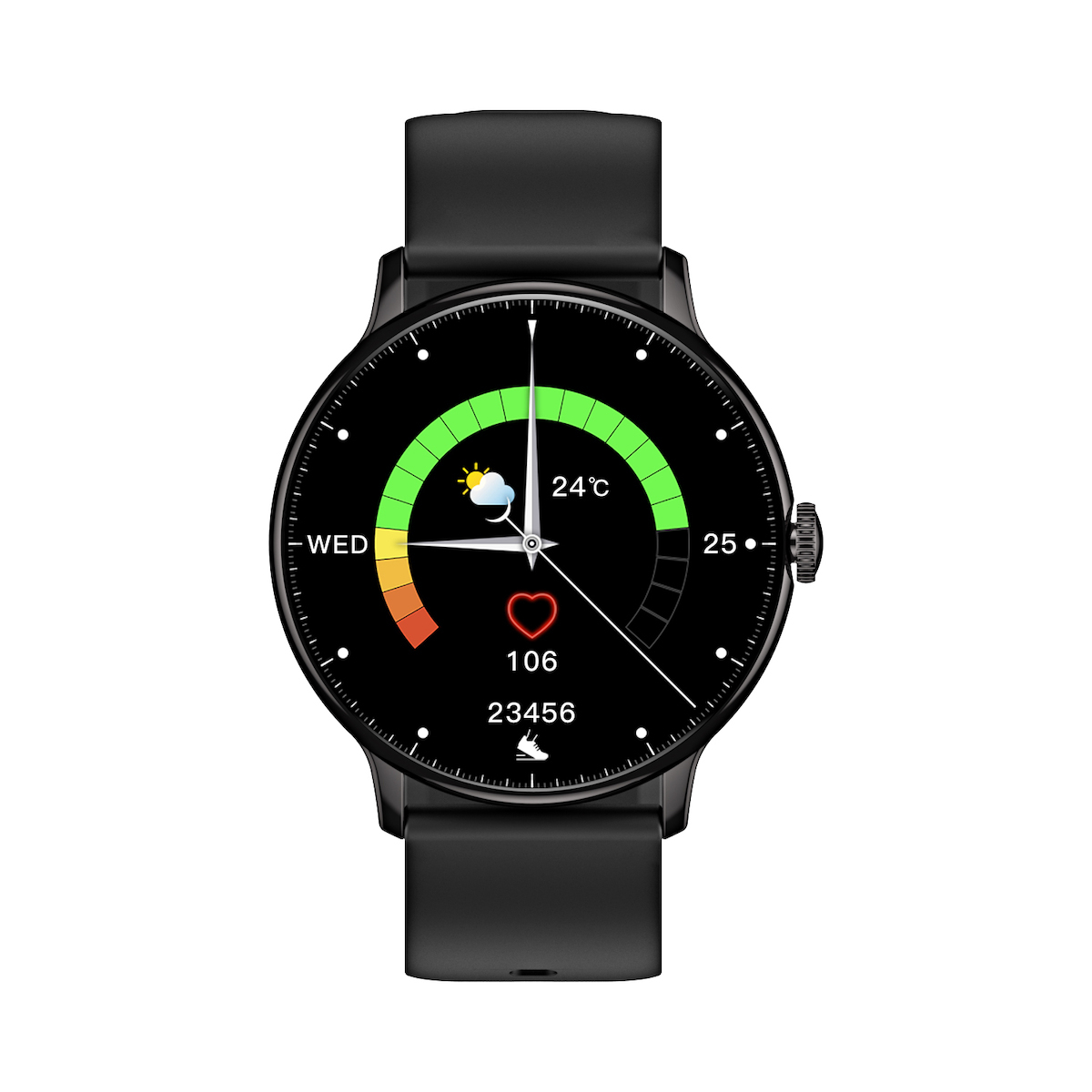 Aluminium Smartwatch with Heart Rate Monitor (Black) view 3