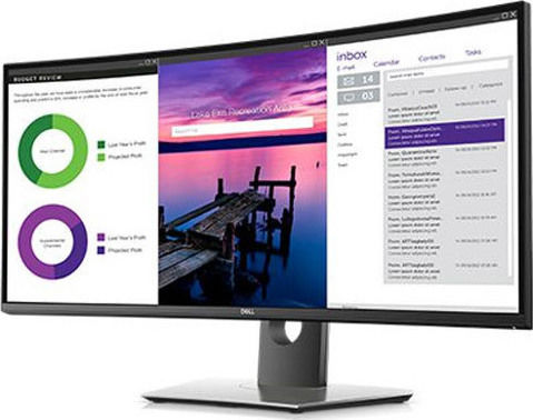 Dell UltraSharp U3419W Ultrawide IPS Curved Monitor 34.14" QHD 3440x1440 with Response Time 8ms GTG view 6