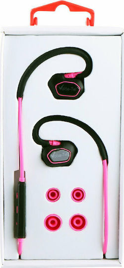 Volte-Tel VT600 In-ear Bluetooth Handsfree Earphones with Sweat Resistance Pink vista 3