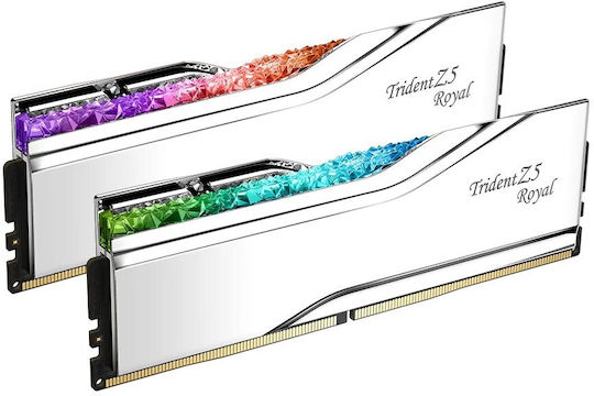 G.Skill Trident Z5 Royal Neo EXPO DDR5 32GB RAM with 2x16GB Modules and Speed 6000 for Desktop F5-6000J2836G16GX2-TR5NS