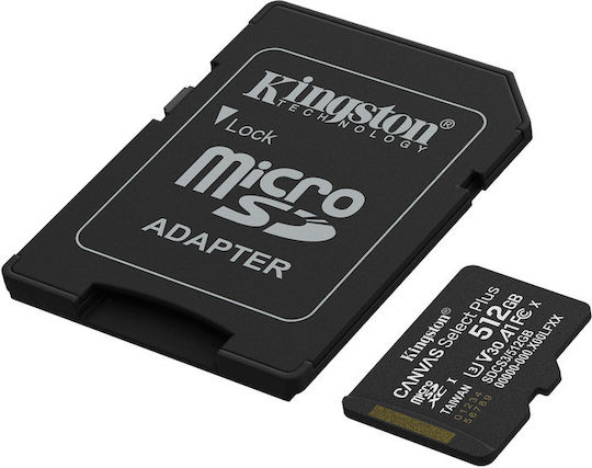 Kingston Canvas Select Plus microSDHC 512GB U3 V30 A1 UHS-I 150MB/s with Adapter view 3