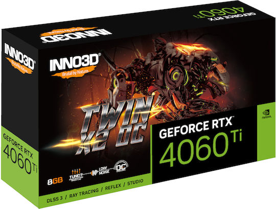 Inno 3D GeForce RTX 4060 Ti 8GB GDDR6 Twin X2 OC Graphics Card view 5