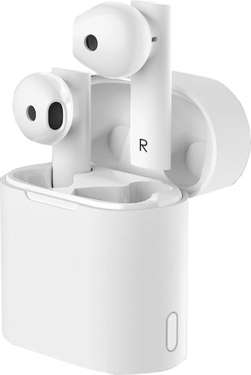 M6 Earbud Bluetooth Handsfree Earphones with Charging Case White view 1