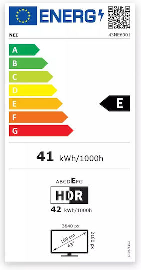 Nei Smart Television 43" 4K UHD LED 43NE6901 (2023) view 3