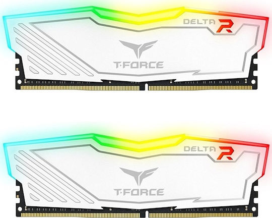 TeamGroup Delta RGB DDR4 16GB RAM with 2x8GB Modules and Speed 3600 for Desktop TF4D416G3600HC18JDC01