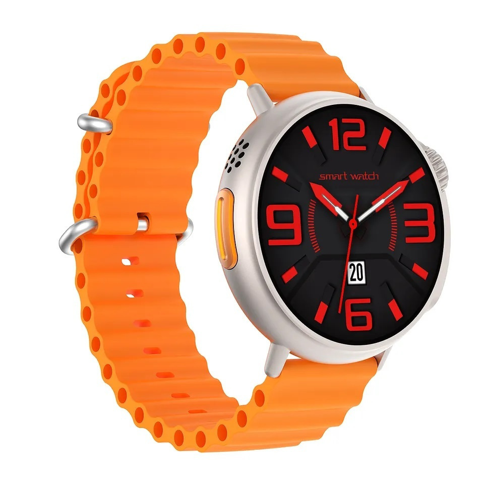 Aluminium Smartwatch with Heart Rate Monitor (Orange) view 2