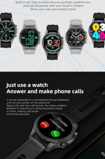 ZW26 Smartwatch with Heart Rate Monitor (Black) view 3