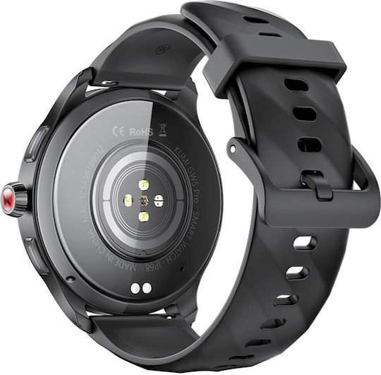 Kumi GW5 Pro Smartwatch with SIM and Heart Rate Monitor (Black) view 4